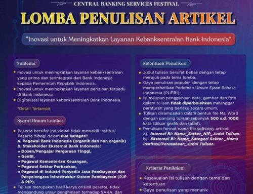 Digelar Bank Indoensia, Artikel   Dosen ITB WiGa Raih  Terbaik  Nasional