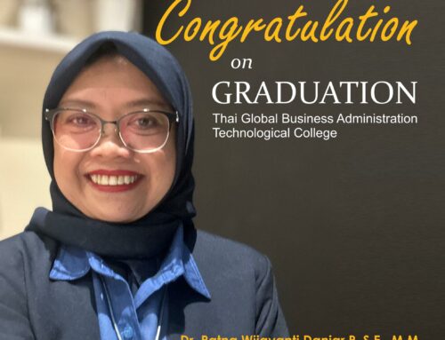 Rektor  ITB WiGa ‘’Congratulation on Graduation  TGBC – Thailand ! ‘’