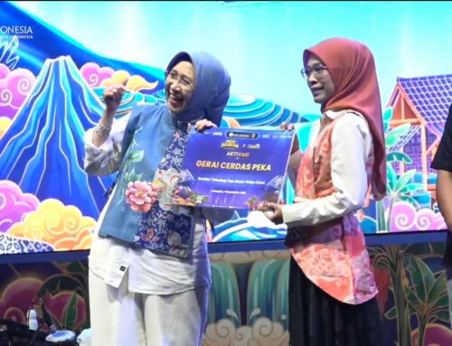 Seremoni,  Bupati Bunda Indah Serahkan  Gerai CERDAS PeKA kepada ITB WiGa